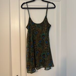 Show Me Your Mumu Peacock Print Dress